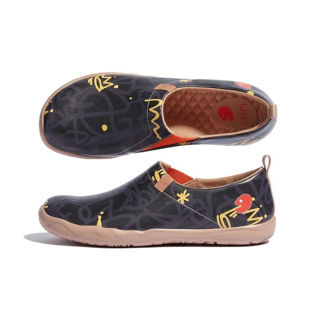 UIN Men's Walking Shoes Microfiber Casual Loafers Comfort Sneaker (Lovely Crown) - Picture 6 of 7